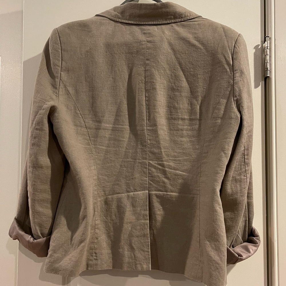 BCBGMaxazria Linen Blazer Jacket Size Medium - Picture 2 of 11